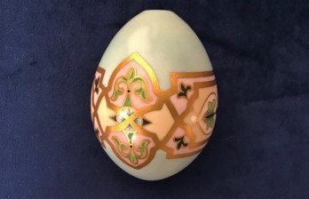 Фарфоровое яйцо Византийский орнамент